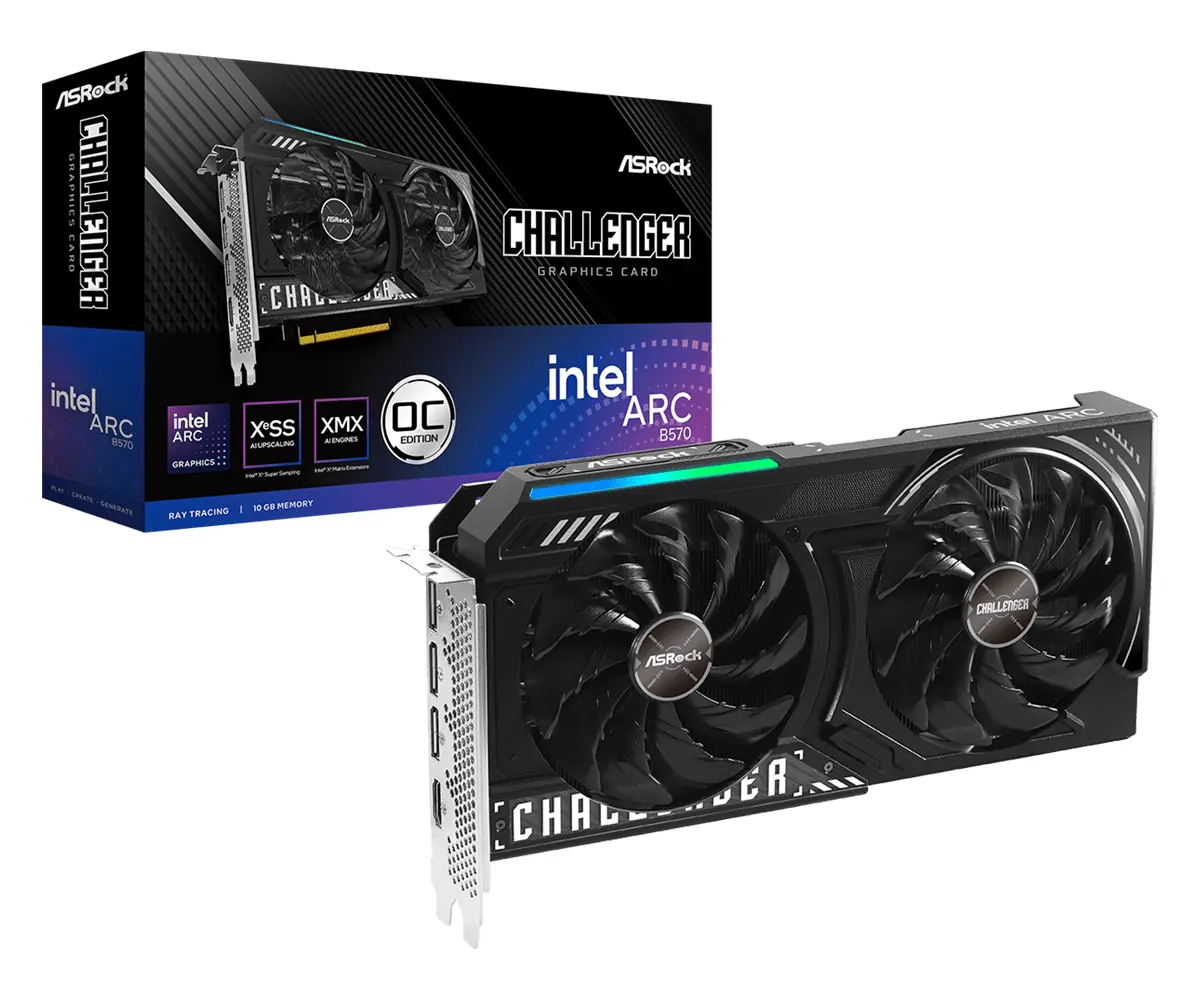 Видео карта ASRock Intel ARC B570 Challenger 10GB OC - image 5