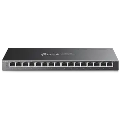 TP-Link TL-SG116P 16-Port Gigabit Desktop Switch with 16-Port PoE+, 802.3at/af, 120 W PoE Power, Desktop Steel Case, Extend Mode for 250m PoE Transmitting, Priority Mode for Port1-4, Isolation Mode, PoE Auto Recovery, Intelligent Power Management
