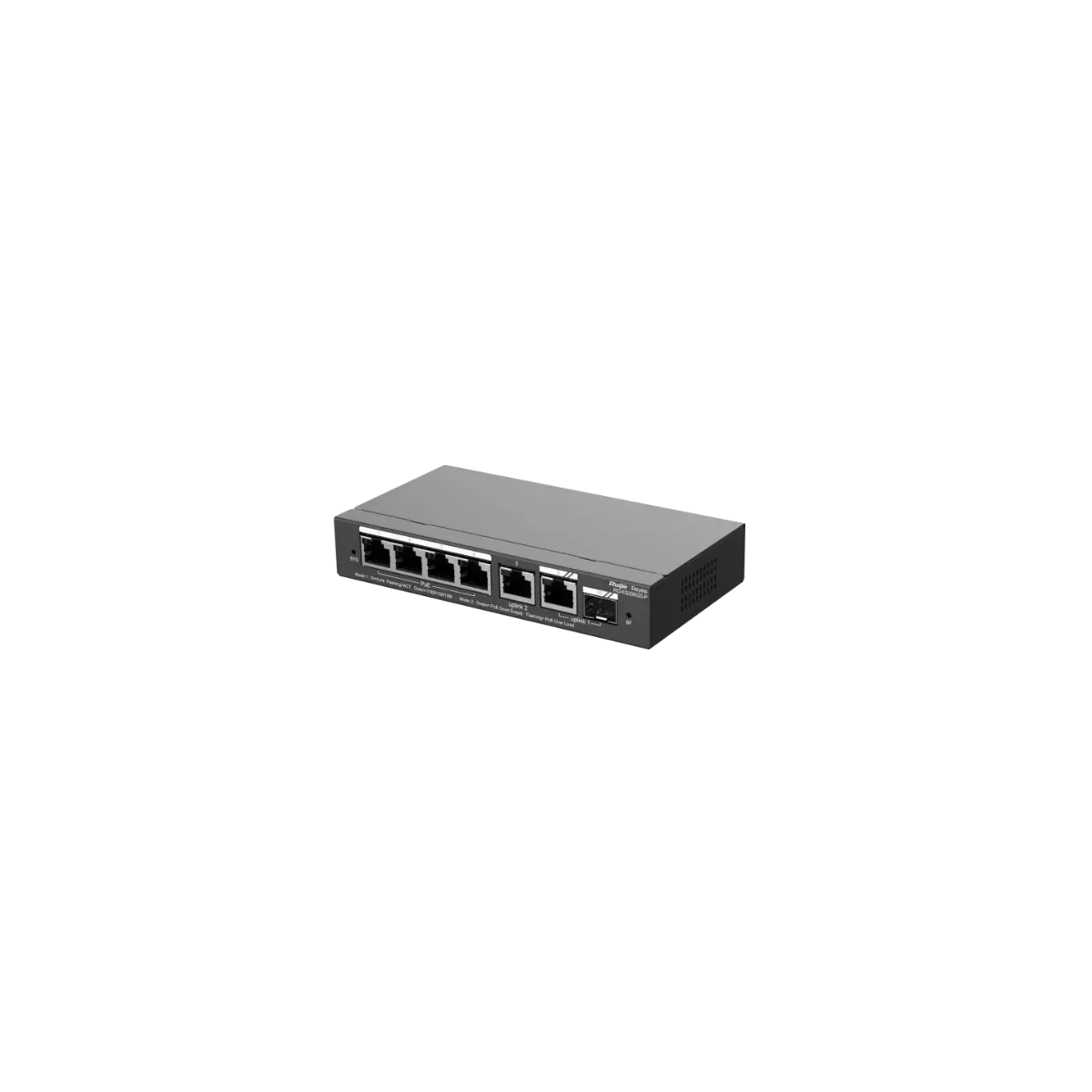 Комутатор Ruijie RG-ES206GS-P, 4xGbE PoE+,2xGbE,1x SFP, 54W,до 16 VLAN, настолен