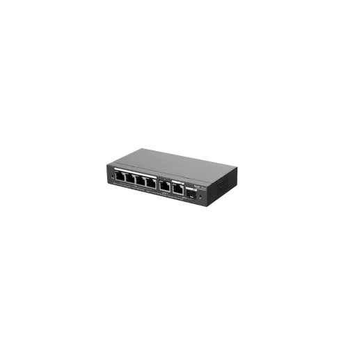 Комутатор Ruijie RG-ES206GS-P, 4xGbE PoE+,2xGbE,1x SFP, 54W,до 16 VLAN, настолен