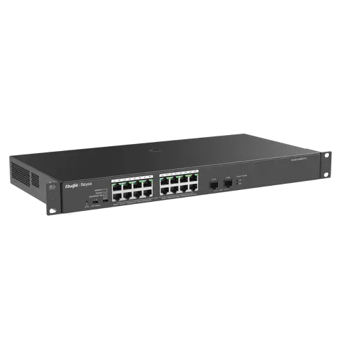 Комутатор Ruijie RG-ES118GS-P-L, 16x GbE PoE+, 2x SFP, 247W, неуправляем - image 2