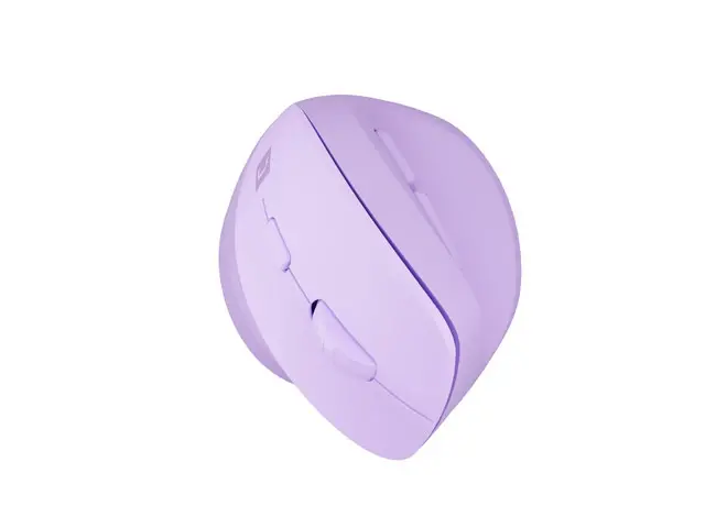 Мишка, Natec Vertical Mouse Crake 2 Wireless, 2400DPI Bluetooth 5.2 + 2.4 GHz Pure Lavender - image 1