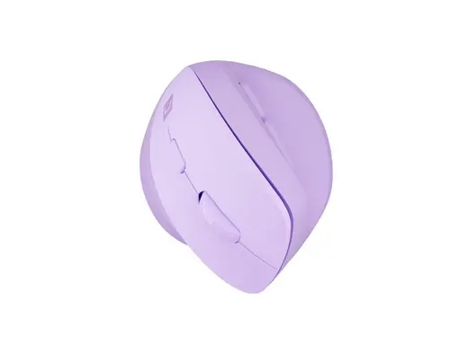 Мишка, Natec Vertical Mouse Crake 2 Wireless, 2400DPI Bluetooth 5.2 + 2.4 GHz Pure Lavender - image 1