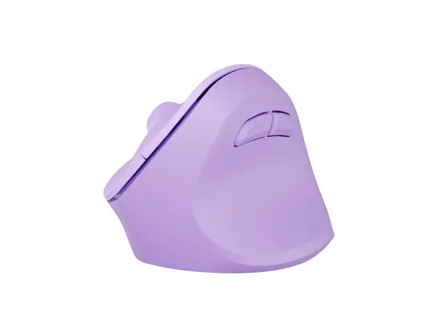 Мишка, Natec Vertical Mouse Crake 2 Wireless, 2400DPI Bluetooth 5.2 + 2.4 GHz Pure Lavender - image 3