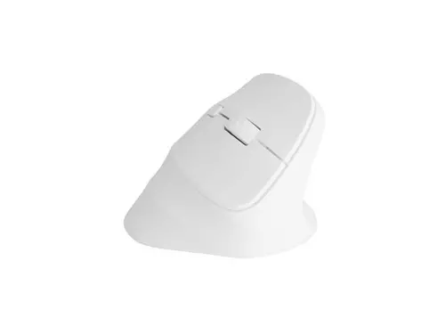 Mouse, Natec Vertical Mouse Crake 2 Wireless, 2400DPI Bluetooth 5.2 + 2.4 GHz White - 2
