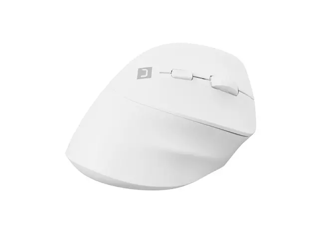 Mouse, Natec Vertical Mouse Crake 2 Wireless, 2400DPI Bluetooth 5.2 + 2.4 GHz White - image 2