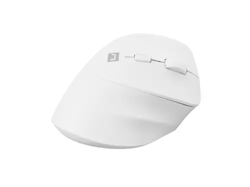 Мишка, Natec Vertical Mouse Crake 2 Wireless, 2400DPI Bluetooth 5.2 + 2.4 GHz White - image 2