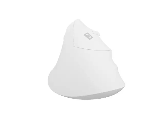 Mouse, Natec Vertical Mouse Crake 2 Wireless, 2400DPI Bluetooth 5.2 + 2.4 GHz White - image 3