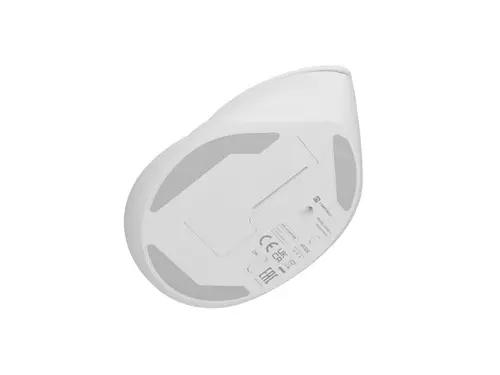 Mouse, Natec Vertical Mouse Crake 2 Wireless, 2400DPI Bluetooth 5.2 + 2.4 GHz White - 6