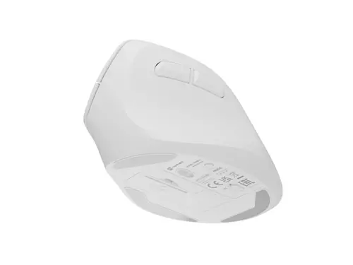 Mouse, Natec Vertical Mouse Crake 2 Wireless, 2400DPI Bluetooth 5.2 + 2.4 GHz White - 9