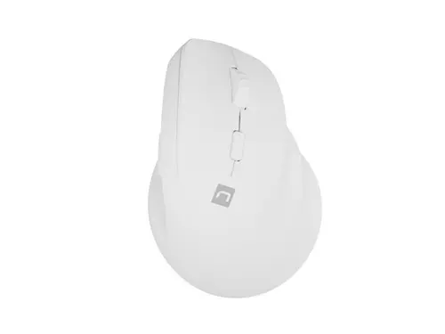 Mouse, Natec Vertical Mouse Crake 2 Wireless, 2400DPI Bluetooth 5.2 + 2.4 GHz White - 1