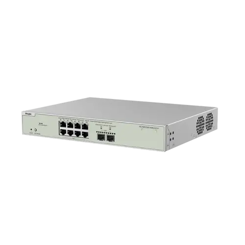 Комутатор Ruijie RG-NBS3300-8MG2XS-P, 8x2.5G POE+, 2xSFP 10G,L2,19"