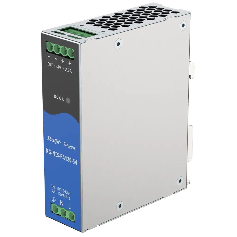 Захранване Ruijie RG-NIS-PA120-54, 54V/120W, 2.2A, индустриално