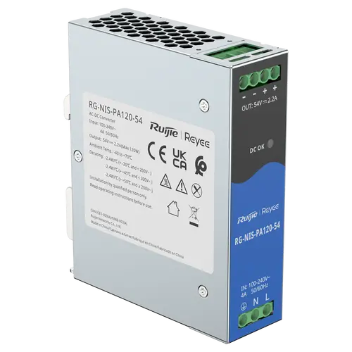 Захранване Ruijie RG-NIS-PA120-54, 54V/120W, 2.2A, индустриално - image 2