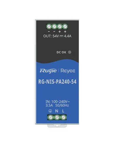 Захранване Ruijie RG-NIS-PA240-54, 54V/240W, 4.4A, индустриално - image 1