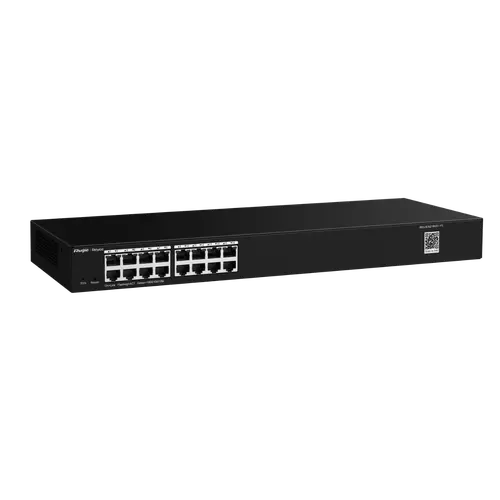 Комутатор Ruijie RG-ES216GC-V2, 16xGbE, управляем, настолен, метал, 16 VLAN - image 2