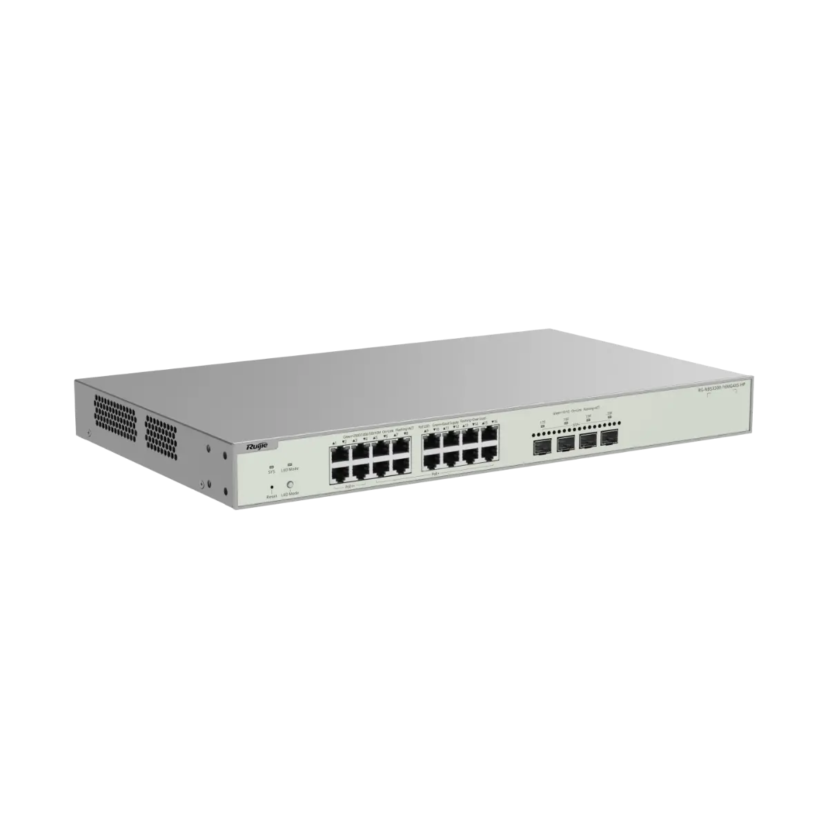 Комутатор Ruijie RG-NBS3300-16MG4XS-HP,16x2.5G,12xPOE+,4xPOE++,4xSFP 10G,L2,19" - image 3