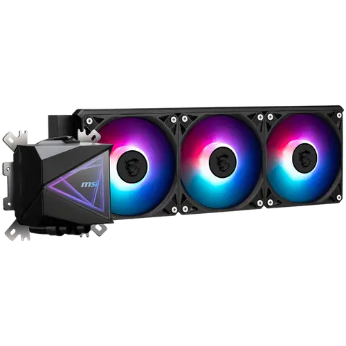 MSI MAG CORELIQUID I360 3x 120mm ARGB Fans, Aluminium Radiator, Loop Dynamic Bearing, Intel LGA 1150/1151/1155/1156/1200/1700/1851, AMD AM5/AM4, 3Y Warranty - image 2