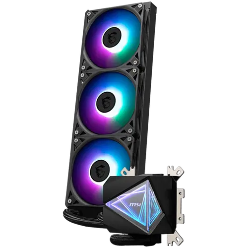 MSI MAG CORELIQUID I360 3x 120mm ARGB Fans, Aluminium Radiator, Loop Dynamic Bearing, Intel LGA 1150/1151/1155/1156/1200/1700/1851, AMD AM5/AM4, 3Y Warranty - image 3