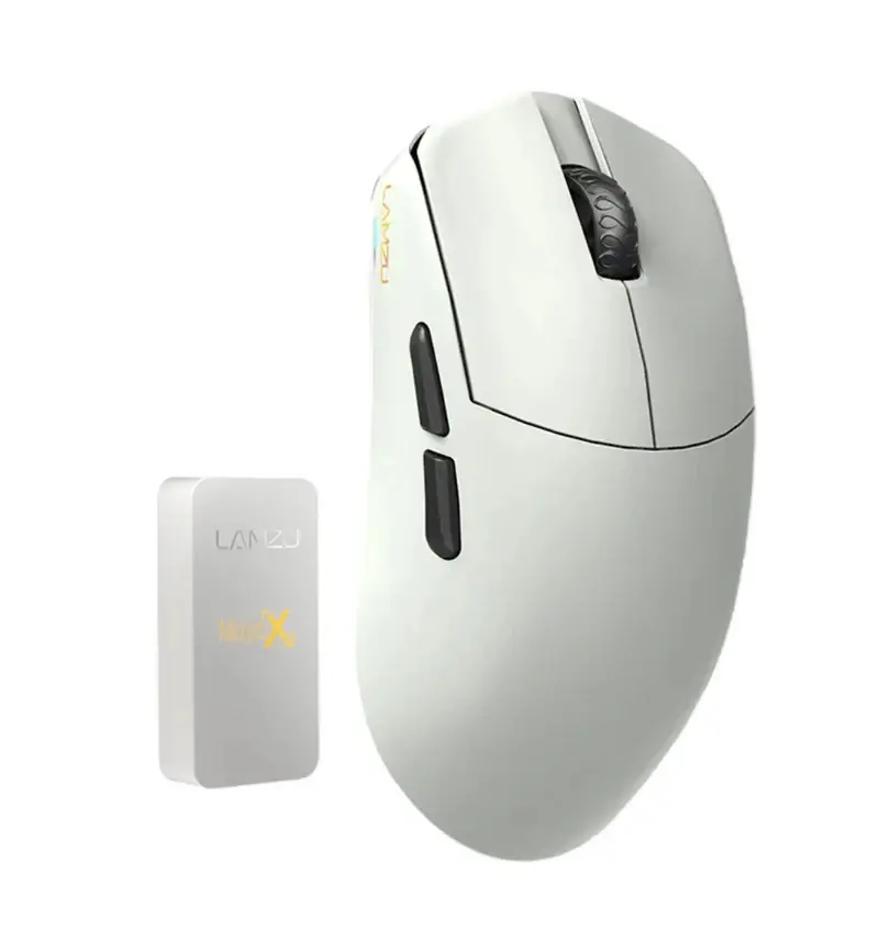 Lamzu mouse profesional de gaming MAYA X 8K - Mouse de gaming fără fir - Cloud Grey