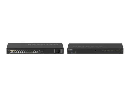 NETGEAR 12-Port AV Line M4250-10G2XF-PoE+ 8x1G PoE+ 240W 2x1G 2xSFP+ Managed Switch - image 1