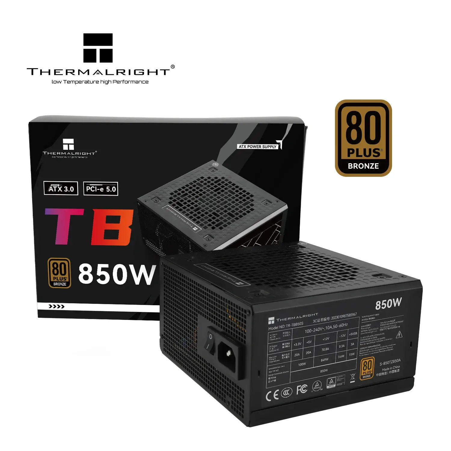 Thermalright τροφοδοτικό PSU ATX 3.0 850W Bronze - TR-TB850S - image 4