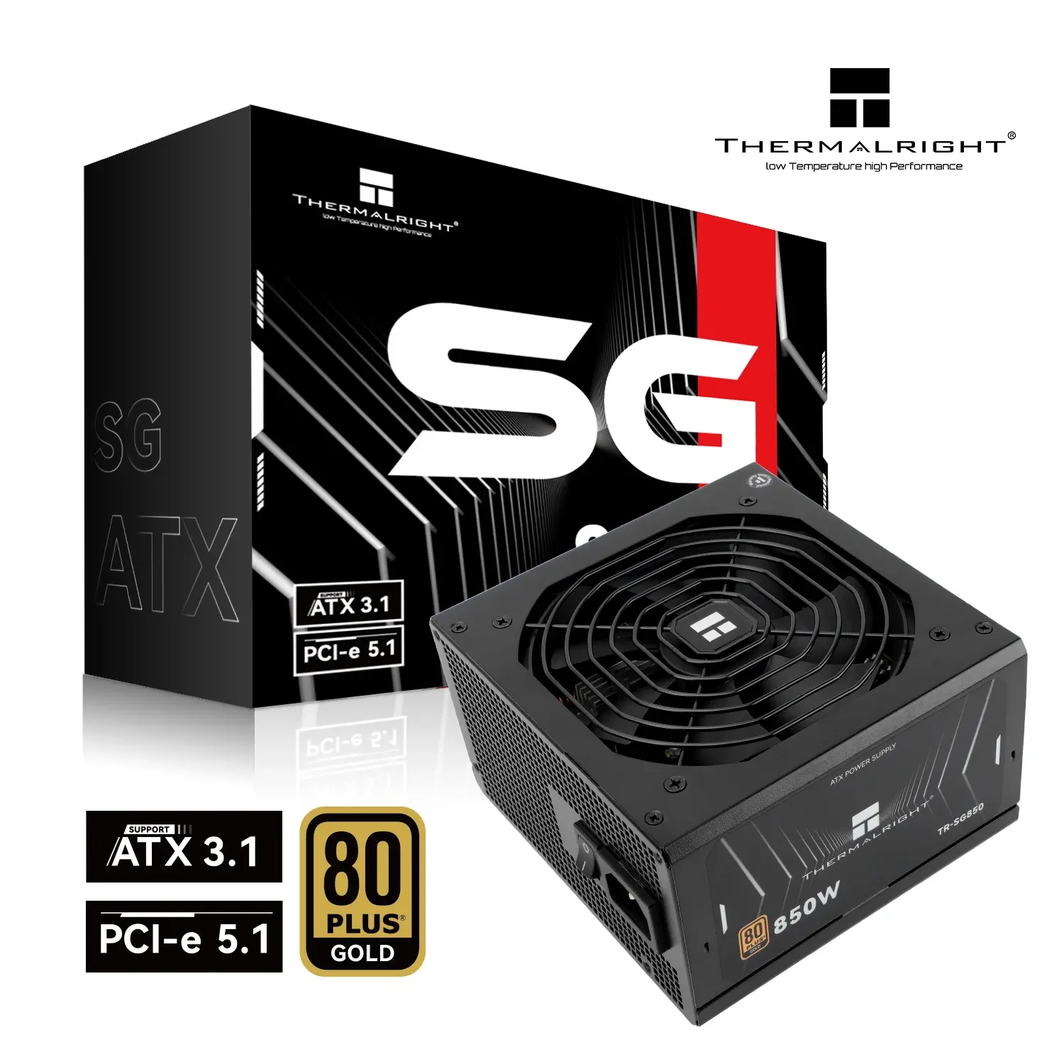 Thermalright sursă de alimentare PSU ATX 3.1 850W Gold - TR-SG-850 - image 4