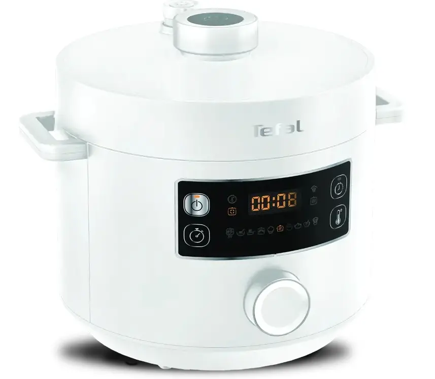 Мултикукър, Tefal CY754130, Turbo Cuisine 5L (white), 1090W,  EPC, automatic prg (10) (inlc. Bake, Sous-vide, Slow-Cook, Ferment, Reheat), easy steam release