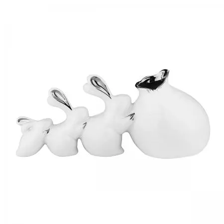 Ваза със сладки зайчета