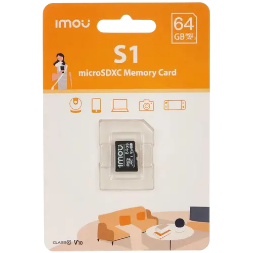 Imou microSDXC 64GB Class 10, U3, V30