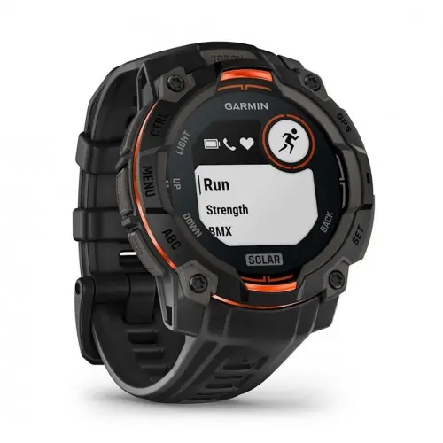 Garmin Instinct® 3 – 45 mm, Solar - Instinct 3 – 45 mm, Solar - μαύρο με μαύρο λουράκι 010-02934-00 - 3