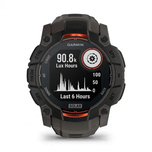 Garmin Instinct® 3 – 50 мм, Solar - Instinct® 3 – 50 мм, Solar - Black с Charcoal каишка 010-02935-00 - image 1
