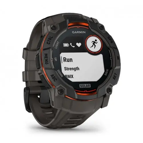 Garmin Instinct® 3 – 50 mm, Solar - Instinct® 3 – 50 mm, Solar - Μαύρο με ανθρακί λουράκι 010-02935-00 - 3