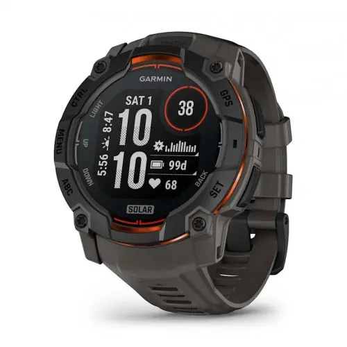 Garmin Instinct® 3 – 50 мм, Solar - Instinct® 3 – 50 мм, Solar - Black с Charcoal каишка 010-02935-00