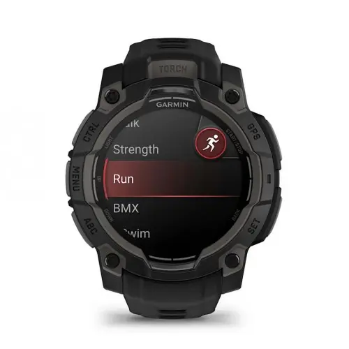 Garmin Instinct® 3 – 45 mm, AMOLED - Instinct® 3 – 45 mm, AMOLED - Black με Black λουράκι 010-02936-00 - 2