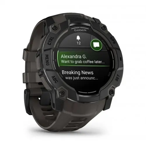 Garmin Instinct® 3 – 50 mm, AMOLED - Instinct® 3 – 50 mm, AMOLED - μαύρο με ανθρακί λουράκι 010-03020-00 - image 2