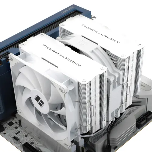 Thermalright охладител CPU Cooler Peerless Assassin 140 White - Dual-Tower - LGA1851/LGA1700/AM5 - image 7