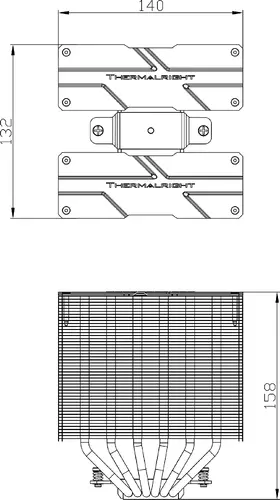Thermalright охладител CPU Cooler Peerless Assassin 140 White - Dual-Tower - LGA1851/LGA1700/AM5 - image 8
