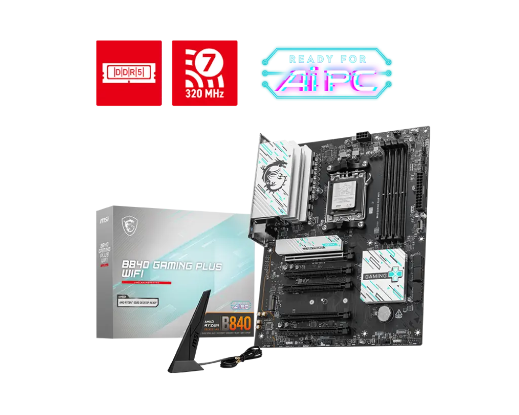 Дънна платка, MSI B840 GAMING PLUS WIFI /AM5