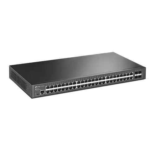 TP-Link SG3452 Omada 48-Port Gigabit L2+ Managed Switch with 4 SFP Slots, 48× Gigabit RJ45 ports and 4× Gigabit SFP slots, Static Routing, VLAN, ACL, QoS, IGMP Snooping, ERPS, Zero-TouchProvisioning, Omada APP - image 1