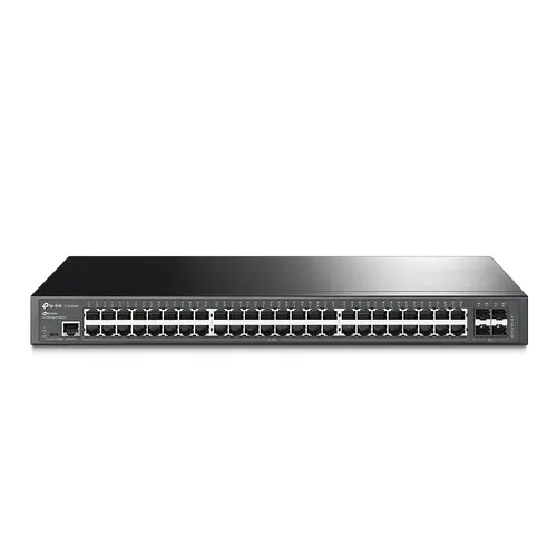 TP-Link SG3452 Omada 48-Port Gigabit L2+ Managed Switch with 4 SFP Slots, 48× Gigabit RJ45 ports and 4× Gigabit SFP slots, Static Routing, VLAN, ACL, QoS, IGMP Snooping, ERPS, Zero-TouchProvisioning, Omada APP