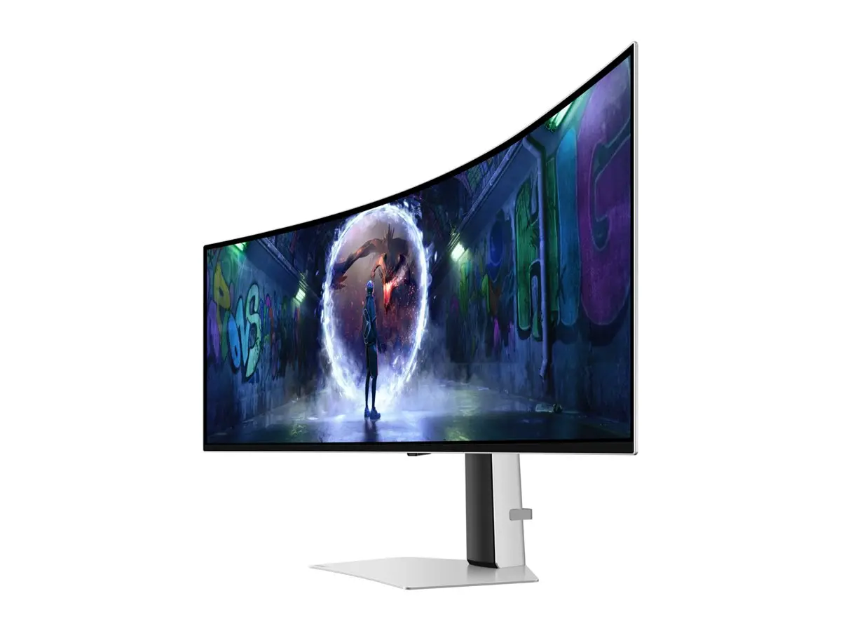 Монитор, Samsung LS49CG934, 49" Odyssey G9 GAMING, Curved OLED, 1800R, 240Hz, Smart. 32:9, 5120 x 1440, 250 cd/m2, Display Port , HDMI,Micro HDMI, USB Hub, Silver - image 1