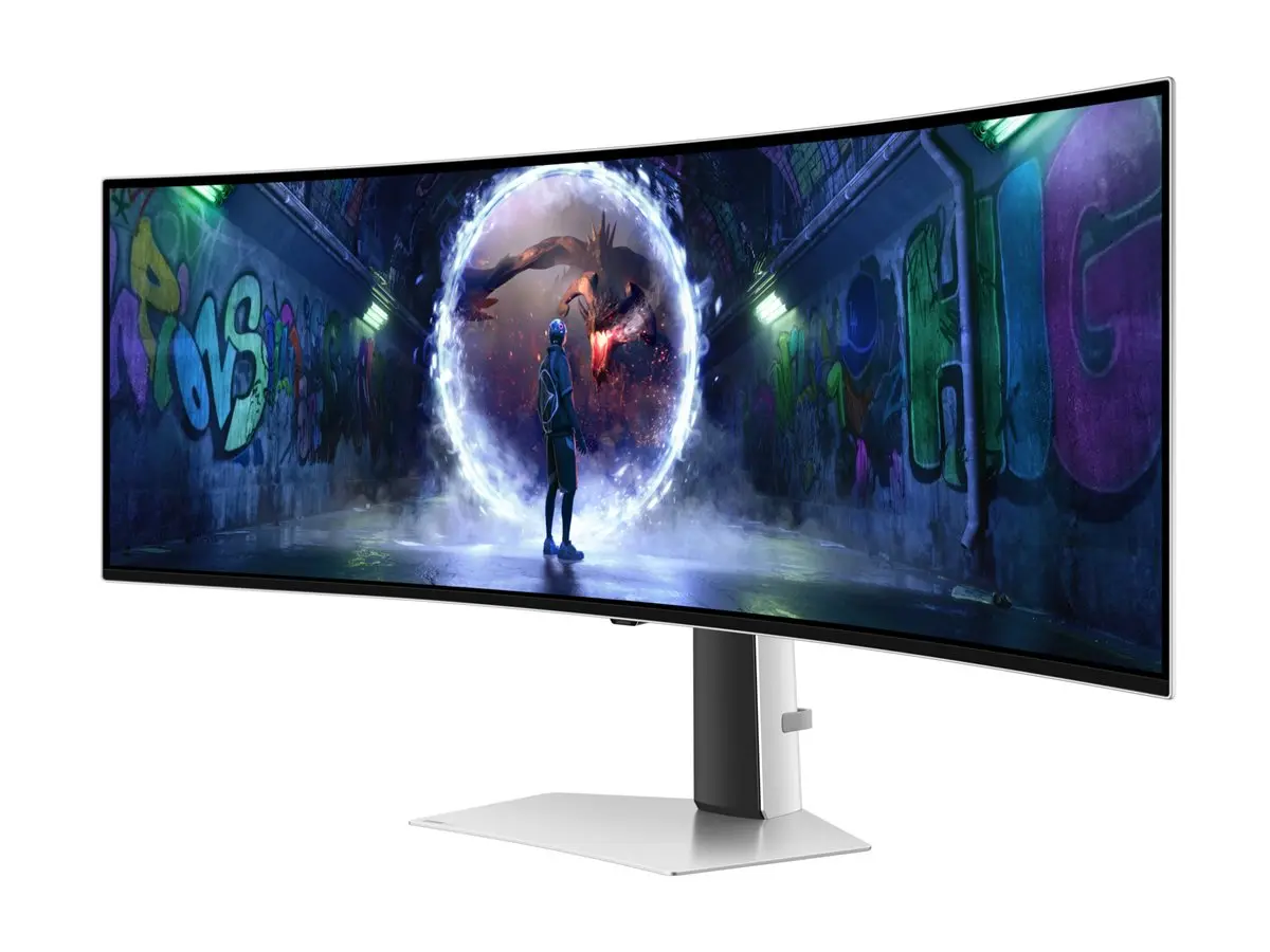 Монитор, Samsung LS49CG934, 49" Odyssey G9 GAMING, Curved OLED, 1800R, 240Hz, Smart. 32:9, 5120 x 1440, 250 cd/m2, Display Port , HDMI,Micro HDMI, USB Hub, Silver - image 2