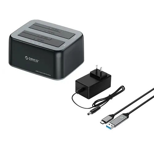 Orico docking station Storage - HDD/SSD Dock - 2 BAY 2.5/3.5 USB-C/USB-A - 6829C3-V1 - 3