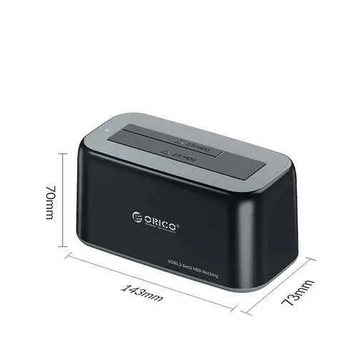 Orico θήκη σύνδεσης Storage - HDD/SSD Dock - 2.5/3.5 inch USB-C/USB-A - 6819C3-V1 - 2