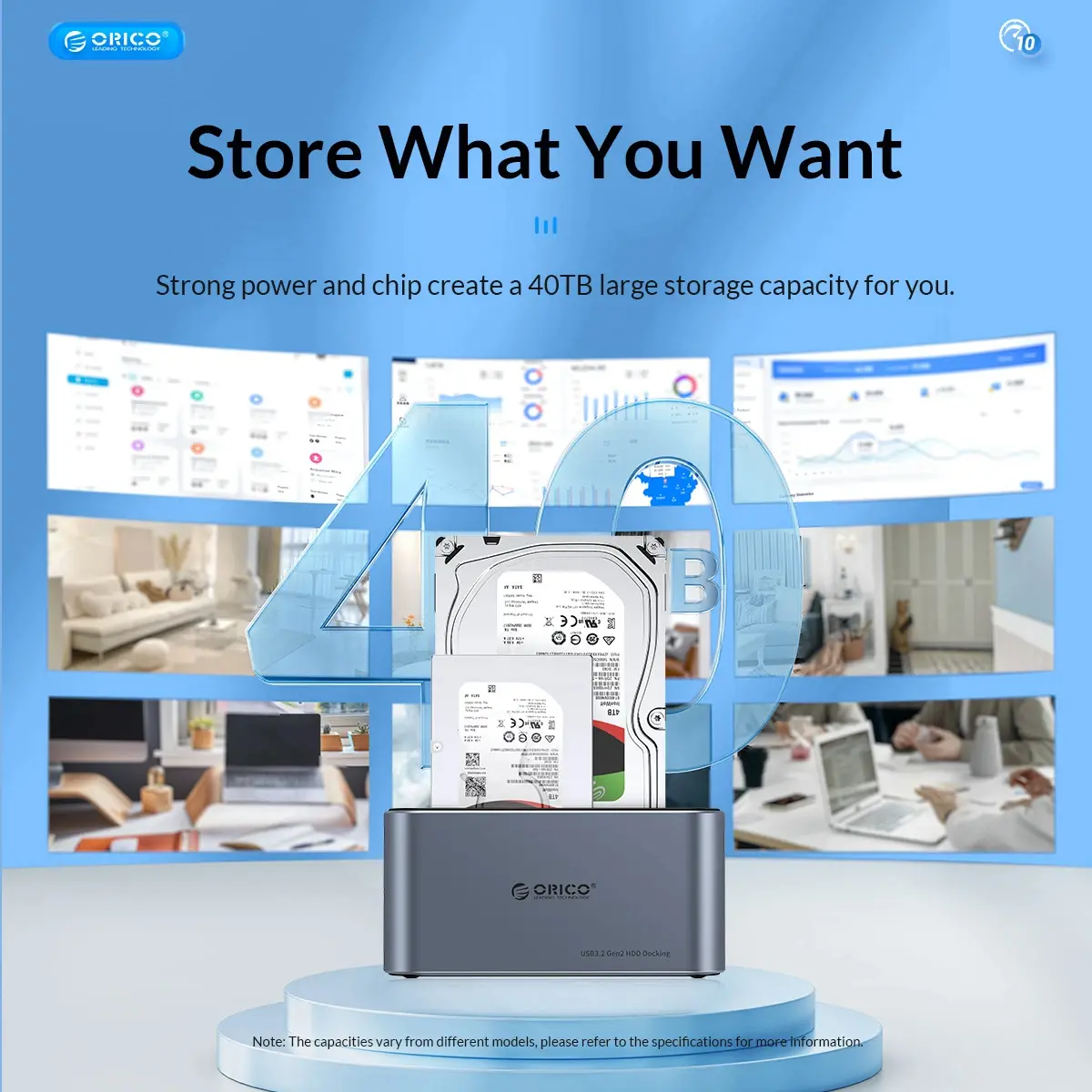 Orico docking station Storage - HDD/SSD Dock - 2 θέσεων Offline Clone 2.5/3.5 USB-C/USB-A - 6626C3-C-V1 - image 13