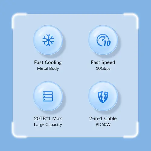 Orico docking station Storage - HDD/SSD Dock - 2 θέσεων Offline Clone 2.5/3.5 USB-C/USB-A - 6626C3-C-V1 - 18
