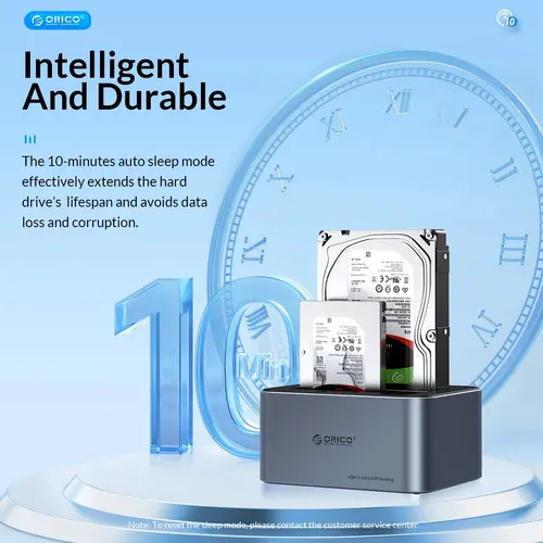 Orico докинг станция Storage - HDD/SSD Dock - 2 BAY Offline Clone 2.5/3.5 USB-C/USB-A - 6626C3-C-V1 - image 2