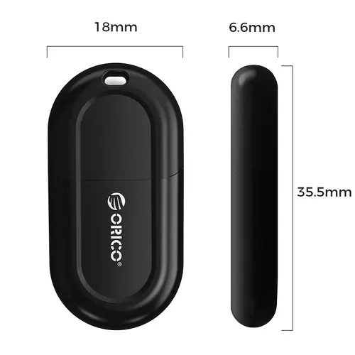 Orico блутут адаптер Bluetooth 5.3 USB adapter, black - BTA-53-BK - image 1