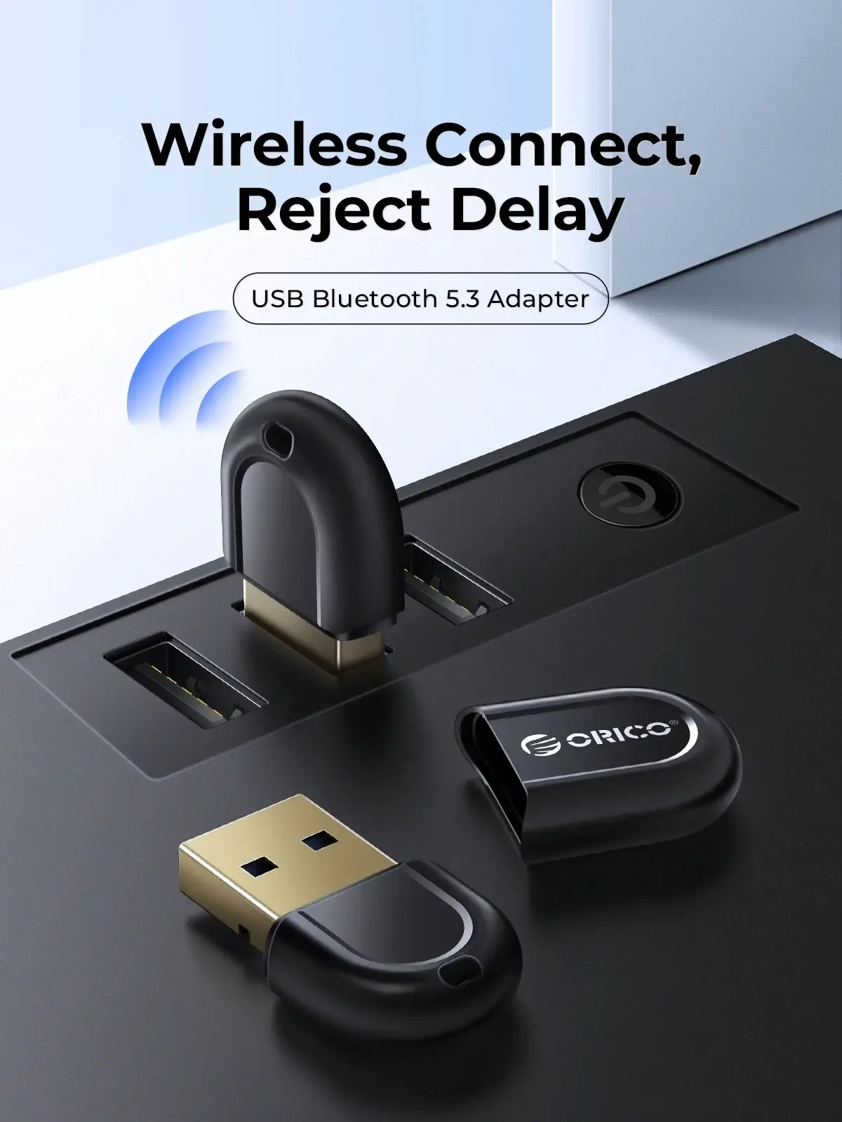 Orico блутут адаптер Bluetooth 5.3 USB adapter, black - BTA-53-BK - image 9